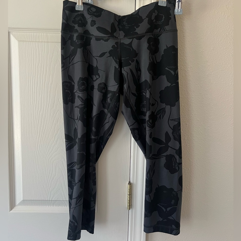 Lululemon Floral Black Leggings
